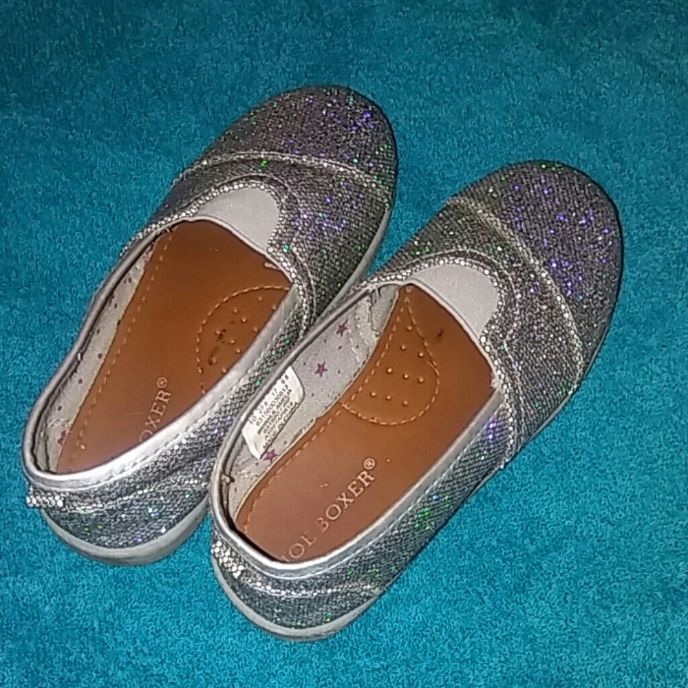 Sparkly slip ons